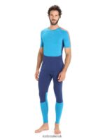Icebreaker Men 125 ZoneKnit Merino Short Sleeve Crewe Thermal Top Z04NXR171 Clothing Geo Blue/Royal Navy - Image 3
