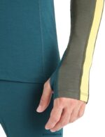 Icebreaker Men 200 ZoneKnit Merino Long Sleeve Crewe Thermal Top Z04NXR180 Clothing Loden/Green Glory - Image 6