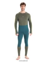 Icebreaker Men 200 ZoneKnit Merino Thermal Leggings Z04NXR184 Clothing Green Glory/Loden - Image 3