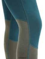 Icebreaker Men 200 ZoneKnit Merino Thermal Leggings Z04NXR184 Clothing Green Glory/Loden - Image 5