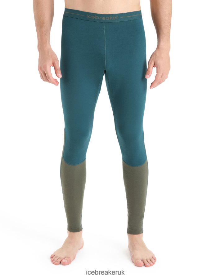 Icebreaker Men 200 ZoneKnit Merino Thermal Leggings Z04NXR184 Clothing Green Glory/Loden - Image 1