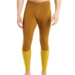 Icebreaker Men 200 ZoneKnit Merino Thermal Leggings Z04NXR431 Clothing Clove/Silent Gold