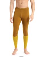 Icebreaker Men 200 ZoneKnit Merino Thermal Leggings Z04NXR431 Clothing Clove/Silent Gold