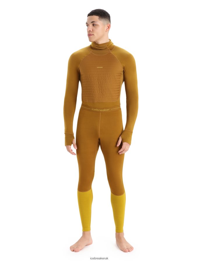 Icebreaker Men 200 ZoneKnit Merino Thermal Leggings Z04NXR431 Clothing Clove/Silent Gold - Image 3