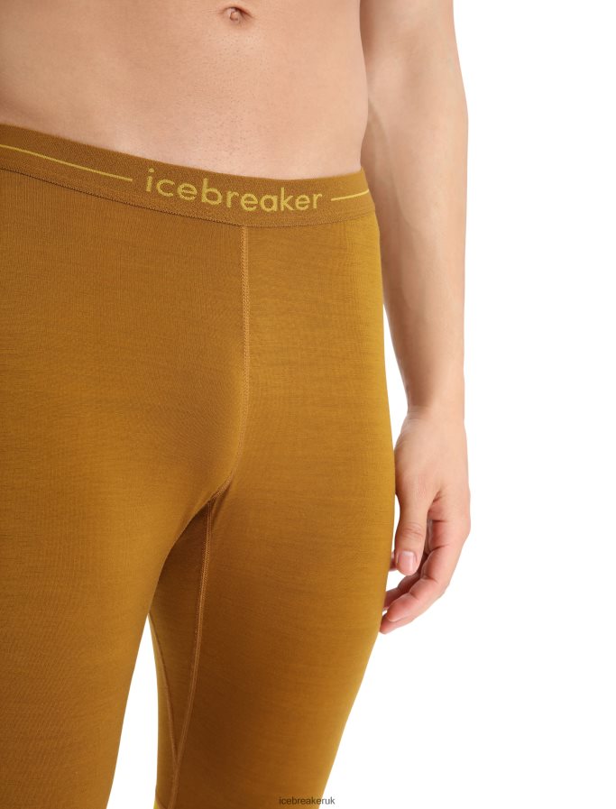 Icebreaker Men 200 ZoneKnit Merino Thermal Leggings Z04NXR431 Clothing Clove/Silent Gold - Image 4