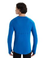 Icebreaker Men BodyfitZone Merino 150 Zone Long Sleeve Crewe Thermal Top Z04NXR440 Clothing Lazurite - Image 2