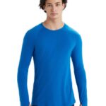 Icebreaker Men BodyfitZone Merino 150 Zone Long Sleeve Crewe Thermal Top Z04NXR440 Clothing Lazurite