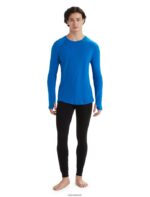 Icebreaker Men BodyfitZone Merino 150 Zone Long Sleeve Crewe Thermal Top Z04NXR440 Clothing Lazurite - Image 3