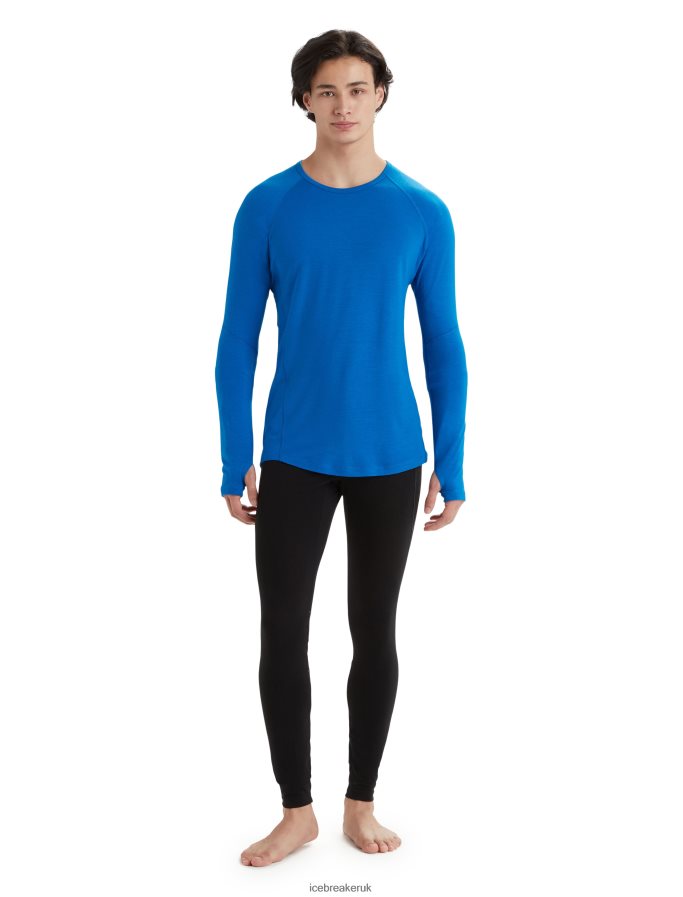 Icebreaker Men BodyfitZone Merino 150 Zone Long Sleeve Crewe Thermal Top Z04NXR440 Clothing Lazurite - Image 3