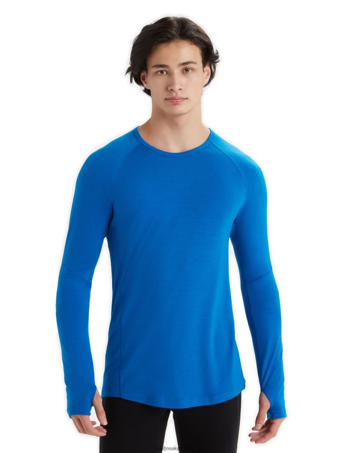 Icebreaker Men BodyfitZone Merino 150 Zone Long Sleeve Crewe Thermal Top Z04NXR440 Clothing Lazurite - Image 1