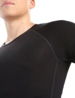Icebreaker Men BodyfitZone Merino 150 Zone Short Sleeve Crewe Thermal Top Z04NXR164 Clothing Black - Image 3