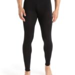 Icebreaker Men BodyfitZone Merino 150 Zone Thermal Leggings Z04NXR346 Clothing Black