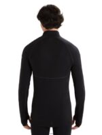 Icebreaker Men BodyfitZone Merino 200 Zone Thermal Long Sleeve Half Zip Top Z04NXR419 Clothing Black - Image 2