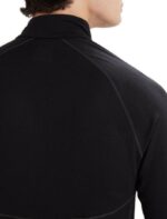 Icebreaker Men BodyfitZone Merino 200 Zone Thermal Long Sleeve Half Zip Top Z04NXR419 Clothing Black - Image 7