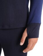 Icebreaker Men BodyfitZone Merino 260 Zone Long Sleeve Crewe Thermal Top Z04NXR436 Clothing Midnight Navy/Royal Navy - Image 6