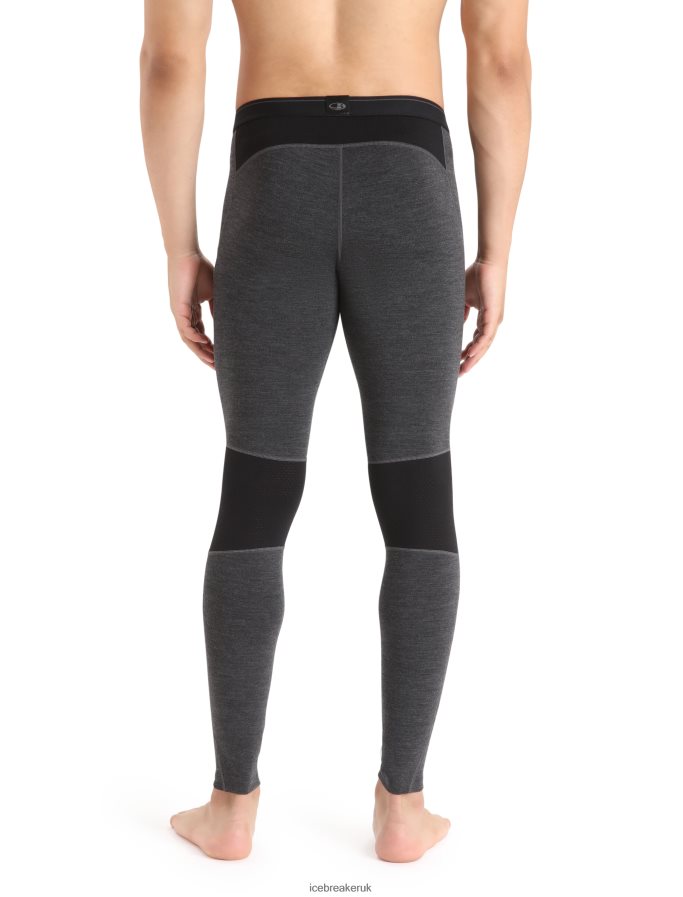 Icebreaker Men BodyfitZone Merino 260 Zone Thermal Leggings Z04NXR344 Clothing Jet Heather/Black - Image 2