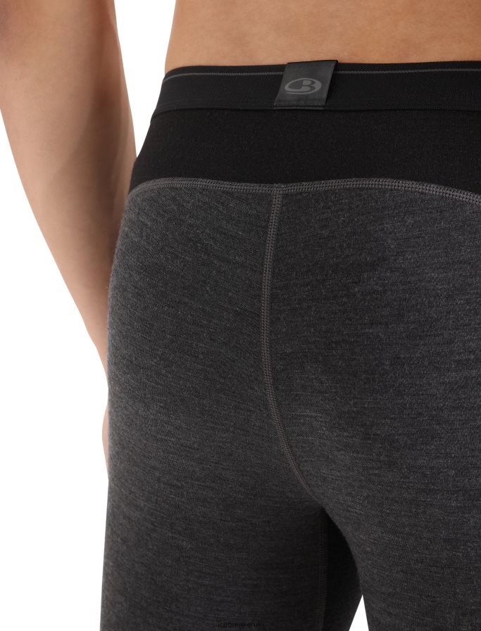 Icebreaker Men BodyfitZone Merino 260 Zone Thermal Leggings Z04NXR344 Clothing Jet Heather/Black - Image 5
