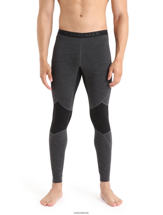 icebreaker_men_bodyfitzone_merino_260_zone_thermal_leggings_z04nxr344_clothing_jet_heather_black.jpg Icebreaker Men BodyfitZone Merino 260 Zone Thermal Leggings Z04NXR344 Clothing Jet Heather/Black - Image 1