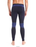 Icebreaker Men BodyfitZone Merino 260 Zone Thermal Leggings Z04NXR345 Clothing Midnight Navy/Royal Navy - Image 2
