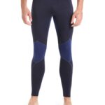 Icebreaker Men BodyfitZone Merino 260 Zone Thermal Leggings Z04NXR345 Clothing Midnight Navy/Royal Navy