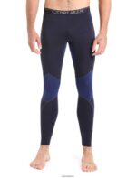 Icebreaker Men BodyfitZone Merino 260 Zone Thermal Leggings Z04NXR345 Clothing Midnight Navy/Royal Navy