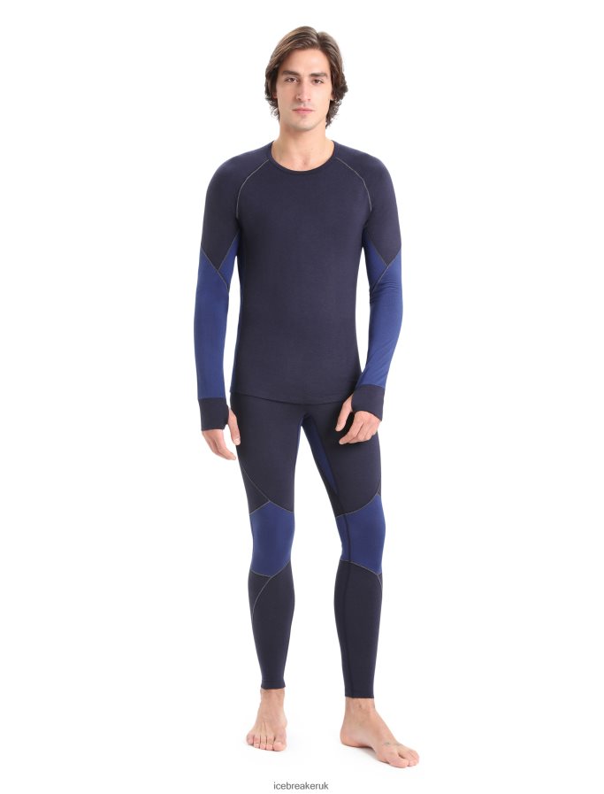 Icebreaker Men BodyfitZone Merino 260 Zone Thermal Leggings Z04NXR345 Clothing Midnight Navy/Royal Navy - Image 3