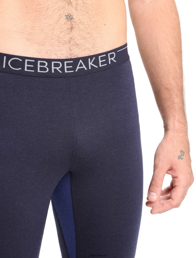 Icebreaker Men BodyfitZone Merino 260 Zone Thermal Leggings Z04NXR345 Clothing Midnight Navy/Royal Navy - Image 4