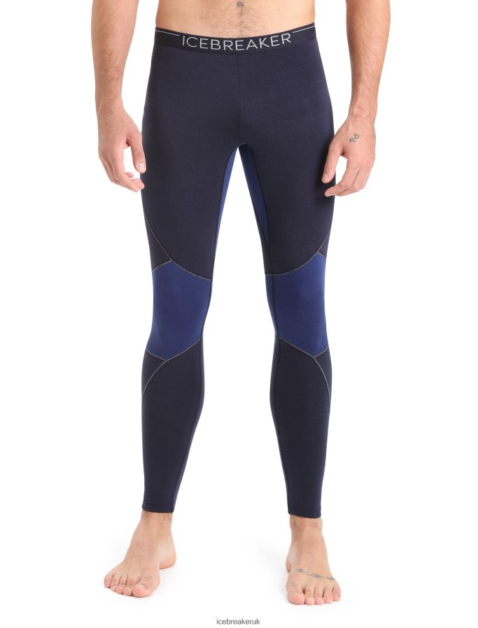 Icebreaker Men BodyfitZone Merino 260 Zone Thermal Leggings Z04NXR345 Clothing Midnight Navy/Royal Navy - Image 1