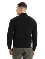 Icebreaker Men City Label ZoneKnit Merino Insulated Knit Bomber Z04NXR220 Clothing Black - Image 2