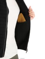 Icebreaker Men City Label ZoneKnit Merino Insulated Knit Bomber Z04NXR220 Clothing Black - Image 8
