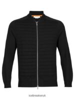 Icebreaker Men City Label ZoneKnit Merino Insulated Knit Bomber Z04NXR220 Clothing Black - Image 9
