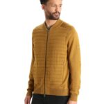 Icebreaker Men City Label ZoneKnit Merino Insulated Knit Bomber Z04NXR418 Clothing Clove