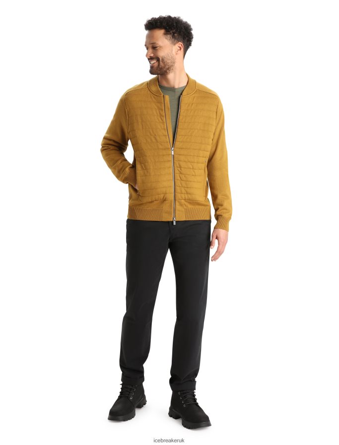 Icebreaker Men City Label ZoneKnit Merino Insulated Knit Bomber Z04NXR418 Clothing Clove - Image 3