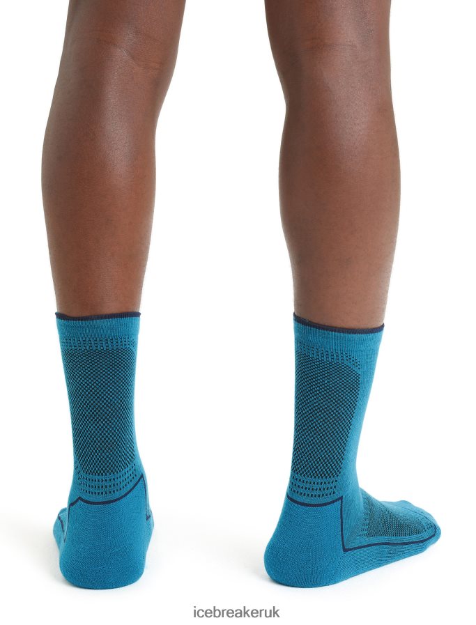 Icebreaker Men Cool-Lite Merino Hike 3Q Crew Socks Z04NXR270 Accessories Geo Blue - Image 2