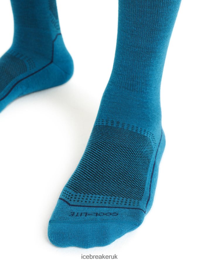 Icebreaker Men Cool-Lite Merino Hike 3Q Crew Socks Z04NXR270 Accessories Geo Blue - Image 3