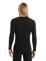 Icebreaker Men Merino 175 Everyday Long Sleeve Crewe Thermal Top Z04NXR162 Clothing Black - Image 2