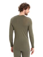 Icebreaker Men Merino 175 Everyday Long Sleeve Crewe Thermal Top Z04NXR163 Clothing Loden - Image 2