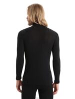 Icebreaker Men Merino 175 Everyday Long Sleeve Half Zip Thermal Top Z04NXR143 Clothing Black - Image 2