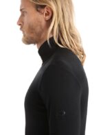 Icebreaker Men Merino 175 Everyday Long Sleeve Half Zip Thermal Top Z04NXR143 Clothing Black - Image 5
