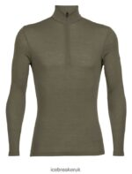 Icebreaker Men Merino 175 Everyday Long Sleeve Half Zip Thermal Top Z04NXR144 Clothing Loden - Image 6