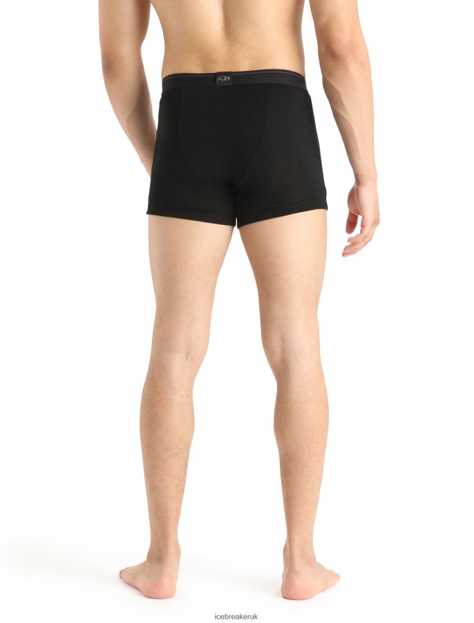 Icebreaker Men Merino 175 Everyday Thermal Boxers With Fly Z04NXR122 Clothing Black - Image 2
