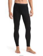 Icebreaker Men Merino 175 Everyday Thermal Leggings With Fly Z04NXR138 Clothing Black