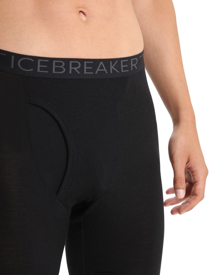 Icebreaker Men Merino 175 Everyday Thermal Leggings With Fly Z04NXR138 Clothing Black - Image 4