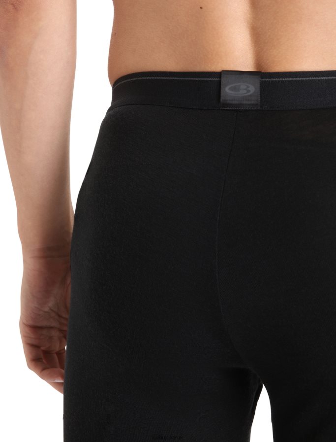 Icebreaker Men Merino 175 Everyday Thermal Leggings With Fly Z04NXR138 Clothing Black - Image 5