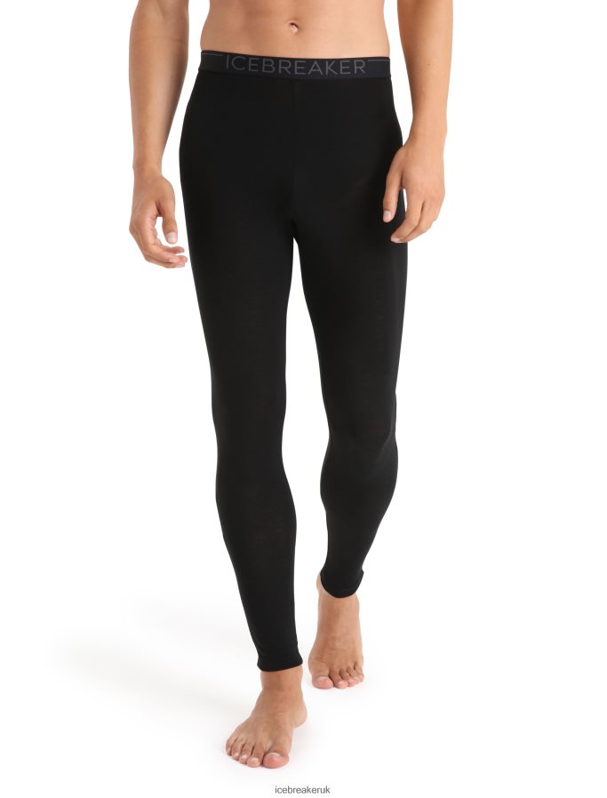 icebreaker_men_merino_175_everyday_thermal_leggings_z04nxr157_clothing_black.jpg Icebreaker Men Merino 175 Everyday Thermal Leggings Z04NXR157 Clothing Black - Image 1