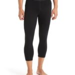 Icebreaker Men Merino 200 Oasis 3/4 Thermal Leggings Z04NXR159 Clothing Black