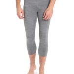 Icebreaker Men Merino 200 Oasis 3/4 Thermal Leggings Z04NXR160 Clothing Gritstone Heather