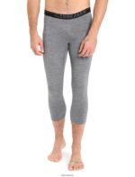 Icebreaker Men Merino 200 Oasis 3/4 Thermal Leggings Z04NXR160 Clothing Gritstone Heather