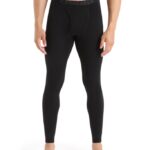 Icebreaker Men Merino 200 Oasis Leggings with Fly Z04NXR145 Clothing Black