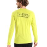 Icebreaker Men Merino 200 Oasis Long Sleeve Crewe Thermal Top Alps 3D Z04NXR427 Clothing Shine